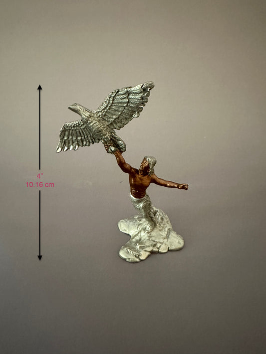 Native American Figure with Eagle