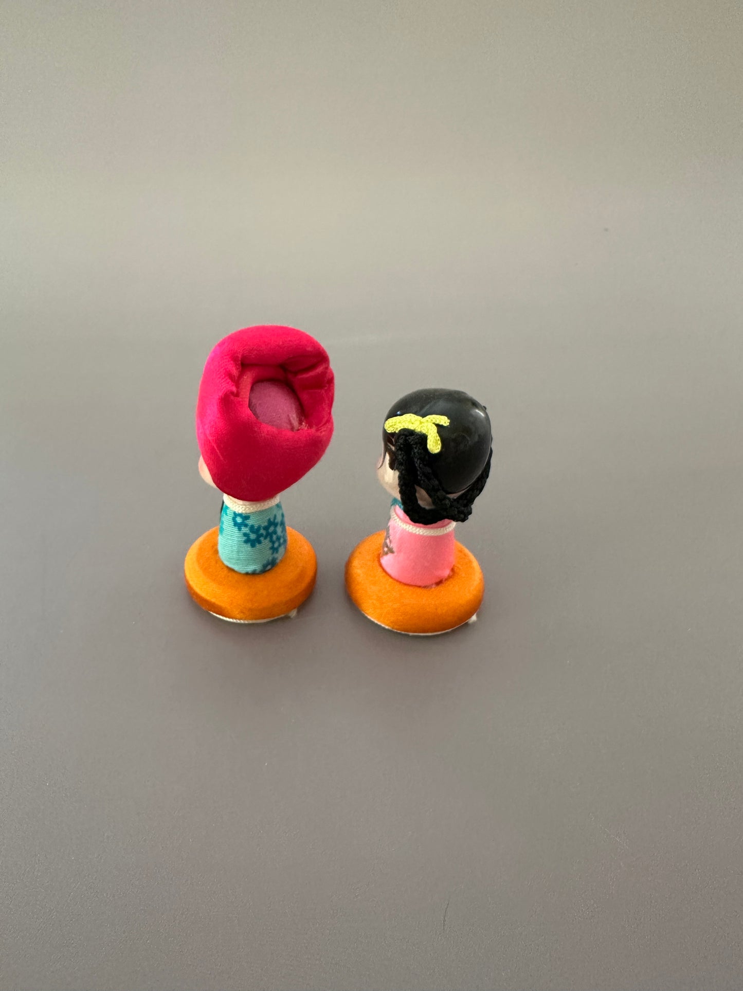 Indian Hand-Decorated Dolls — Set of 2