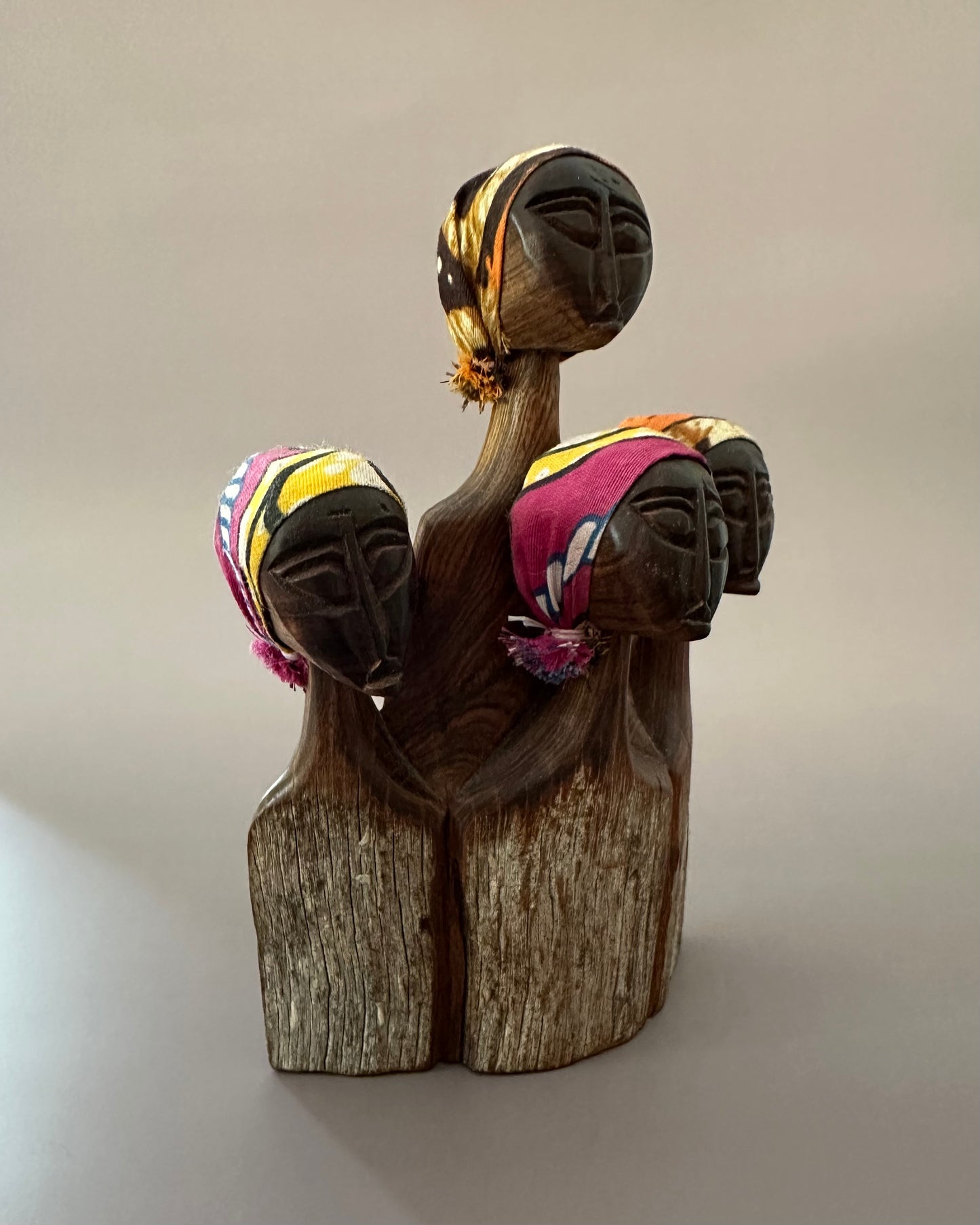 Carved Wooden Figures Sculpture