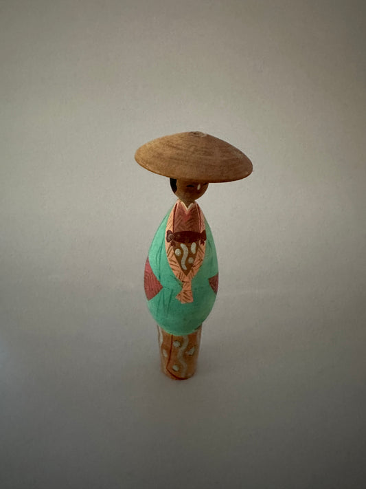 Vintage Handmade Vietnamese Wooden Figure