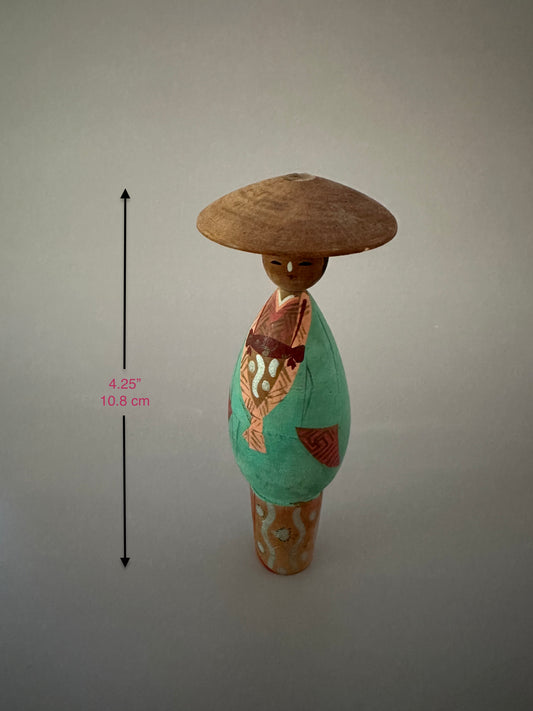 Vintage Handmade Vietnamese Wooden Figure