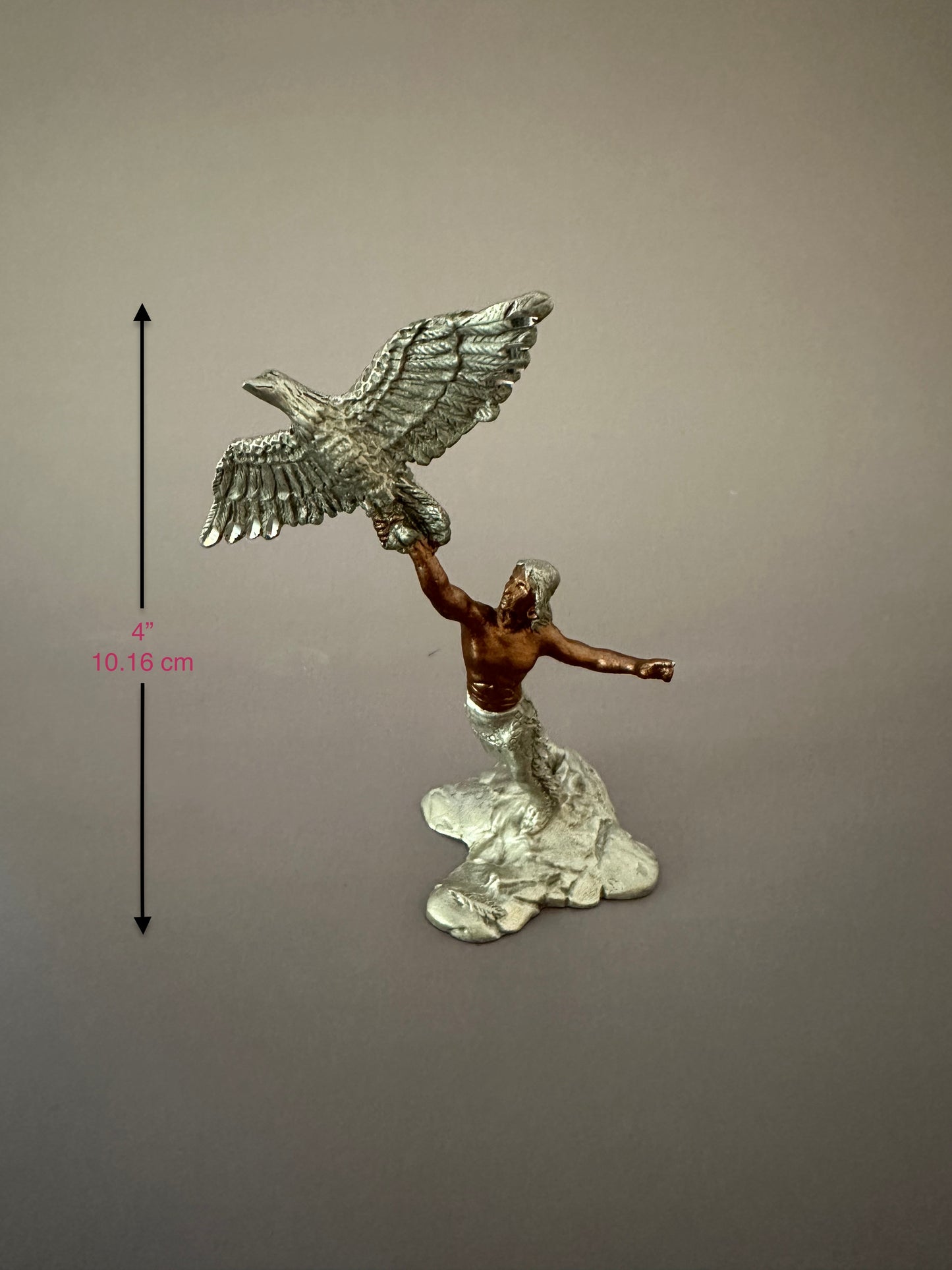 Native American Figure with Eagle