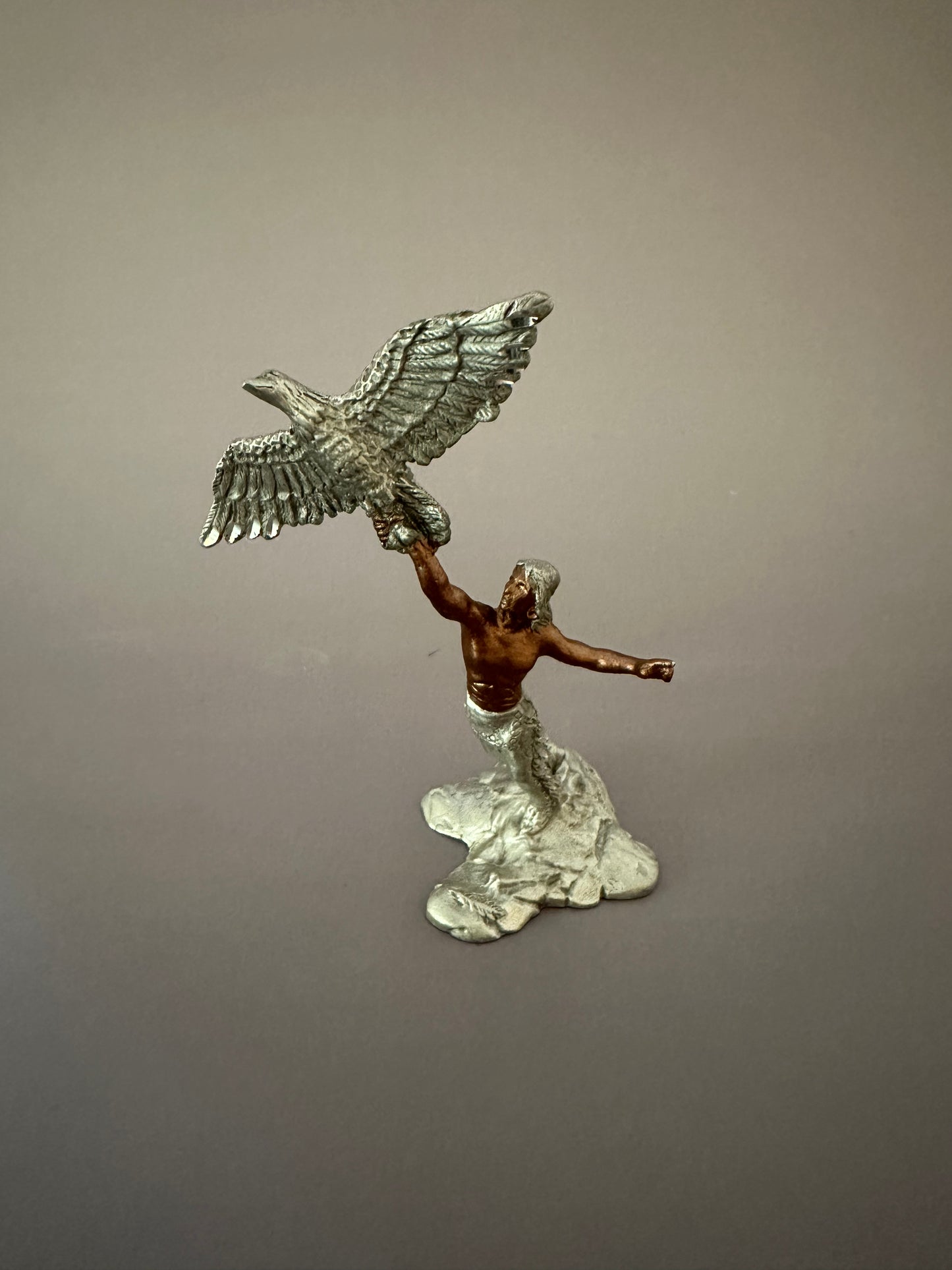 Native American Figure with Eagle