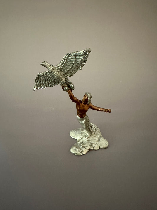 Native American Figure with Eagle