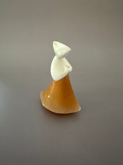 Graceful Russian Selenite Sculpture