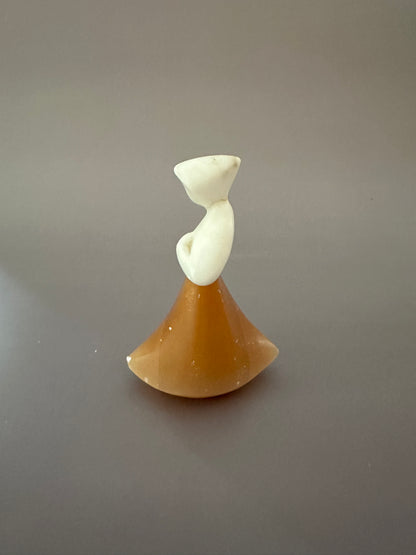 Graceful Russian Selenite Sculpture